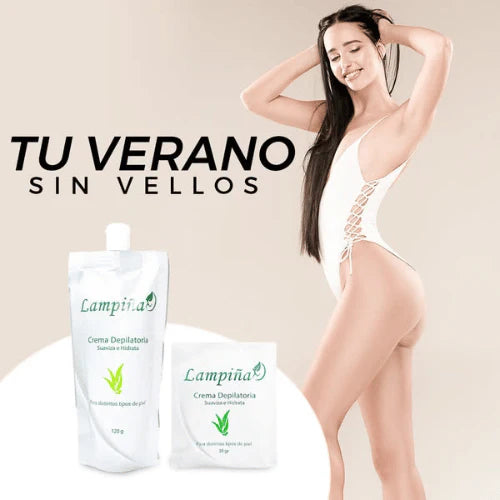 “¡Despídete del vello en 5 minutos con Lampiña!”